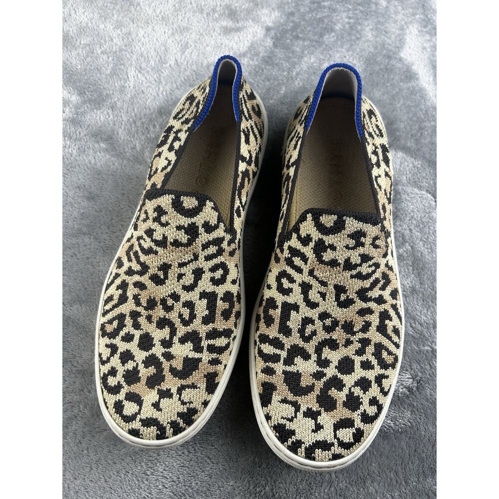 Rothy’s The Original Slip On Sneaker Leopard Size 6.5 Casual Comfort